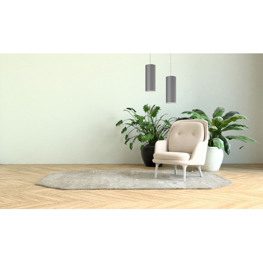 Люстра на тросе ZIK 1xE27/40W/230V серая