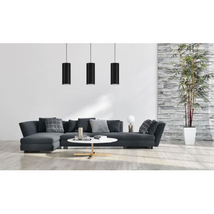 Люстра на тросе ZIK 1xE27/40W/230V ⌀ 10 см черная