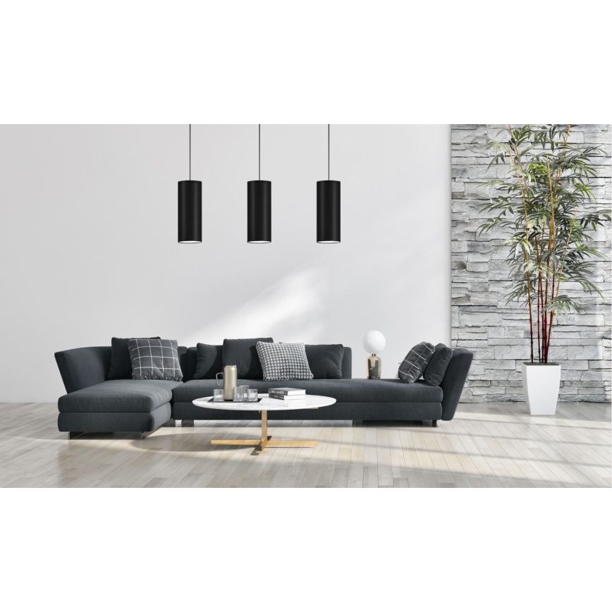 Люстра на тросе ZIK 1xE27/40W/230V ⌀ 10 см черная