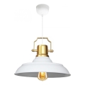 Люстра на тросі AYD 1xE27/40W/230V біла/золота