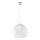 Люстра на тросі BALL 1xE27/15W/230V діам. 30 см прозоре скло/глянцевий хром