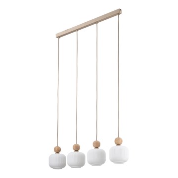 Люстра на тросі BALLO 4xE14/10W/230V бежева
