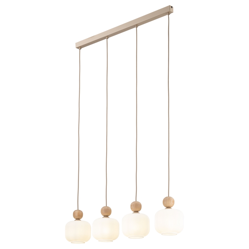 Люстра на тросі BALLO 4xE14/10W/230V бежева