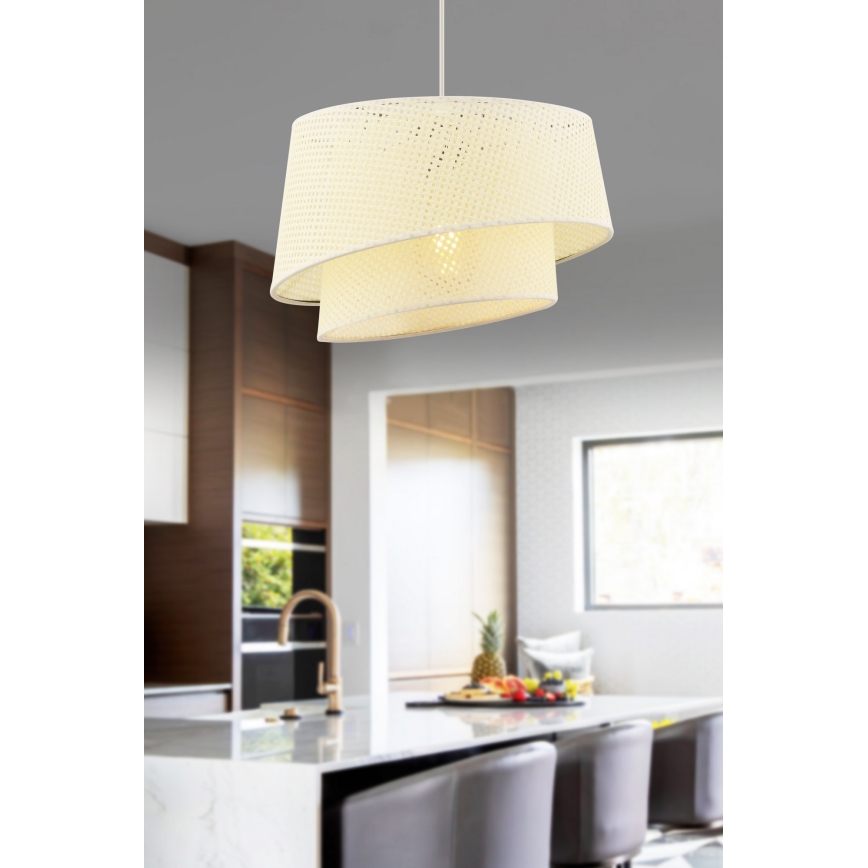 Люстра на тросі BARETTE 1xE27/60W/230V кремова