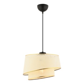 Люстра на тросі BARETTE 1xE27/60W/230V кремова/золота