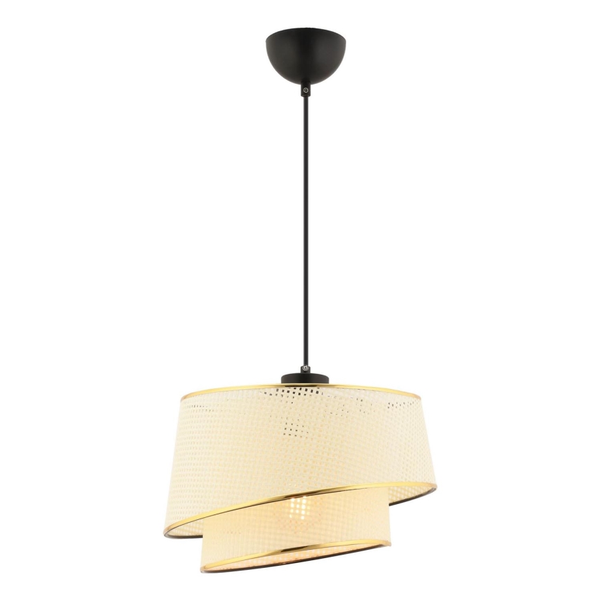 Люстра на тросі BARETTE 1xE27/60W/230V кремова/золота