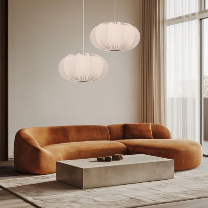 Люстра на тросі CAFEE 1xE27/40W/230V діаметр 52 см бежева