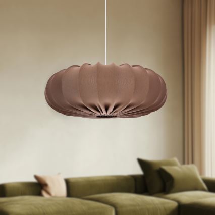Люстра на тросі CAFEE, 1xE27/40W/230V, діаметр 66 см, коричнева