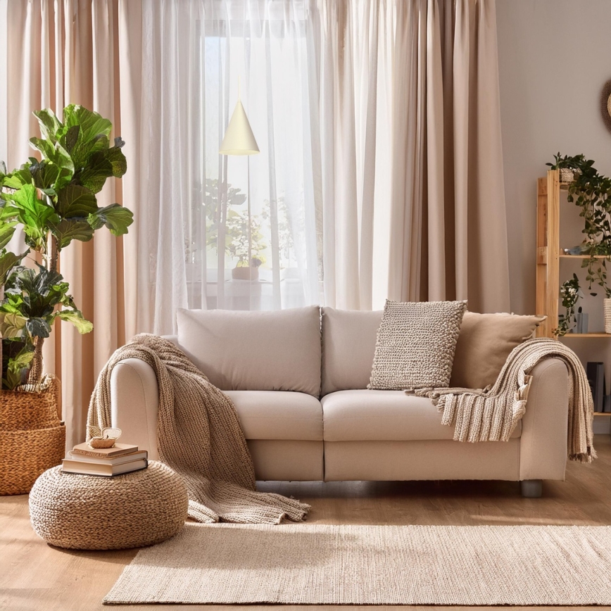 Люстра на тросі CAPITAL 1xGX53/15W/230V діам. 17 см кремова