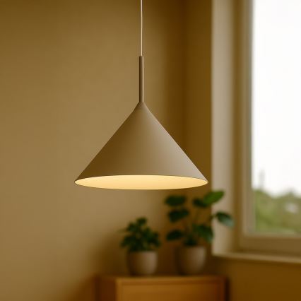 Люстра на тросі CAPITAL 1xGX53/15W/230V діам. 46 см бежева