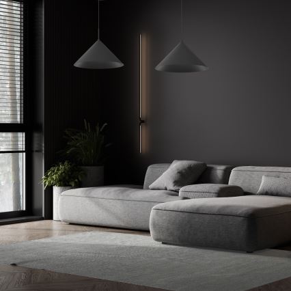 Люстра на тросі CAPITAL 1xGX53/15W/230V діам. 46 см чорна