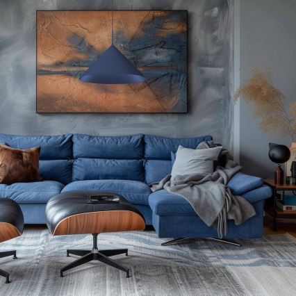 Люстра на тросі CAPITAL 1xGX53/15W/230V, діаметр 46 см, синя