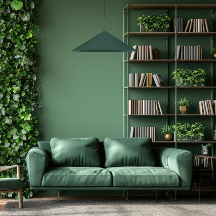 Люстра на тросі CAPITAL 1xGX53/15W/230V, діаметр 60 см, зелена