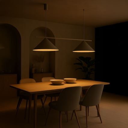 Люстра на тросі CAPITAL 2xGX53/15W/230V тауп