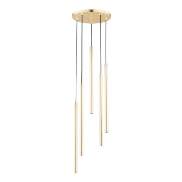 Люстра на тросі COLLET 5xG9/40W/230V діаметром 30 см золота