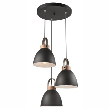 Люстра на тросі DANIELLE 3xE27/60W/230V бук