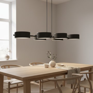 Люстра на тросі DRUMZ 6xE14/10W/230V чорна