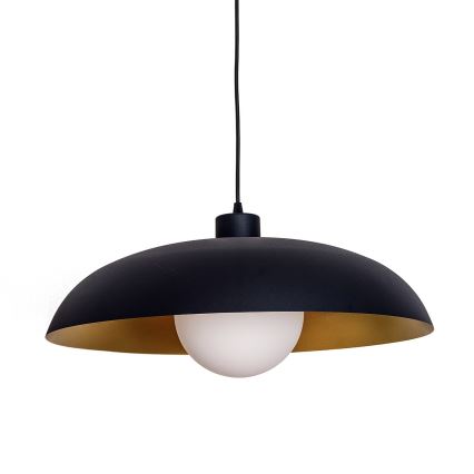 Люстра на тросі ECLIPSE 1xE27/15W/230V чорна/золота
