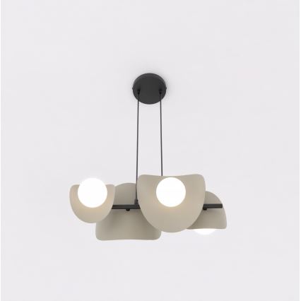 Люстра на тросі ELEMENTI 4xG9/8W/230V бежева