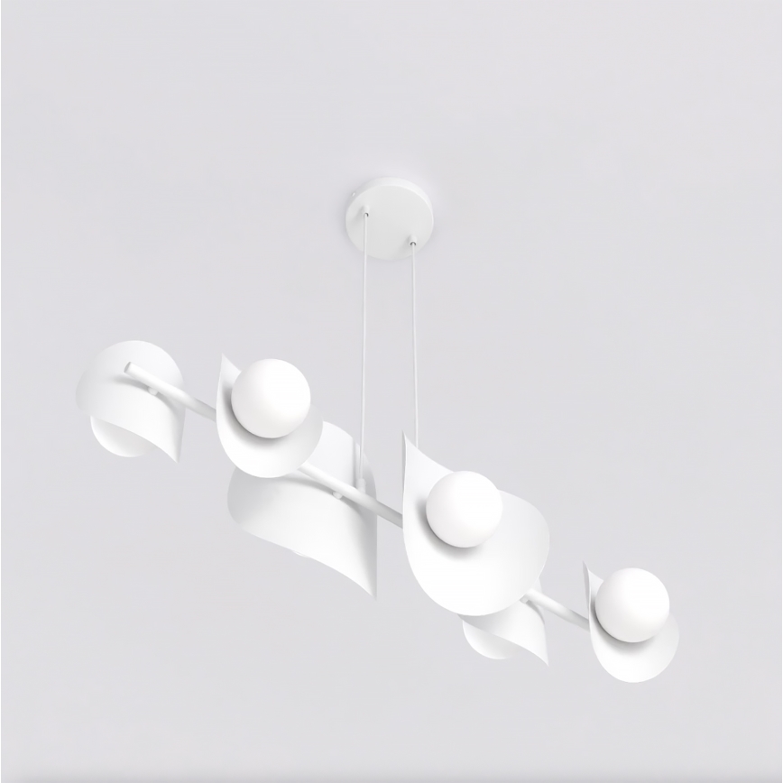 Люстра на тросі ELEMENTI 6xG9/8W/230V біла