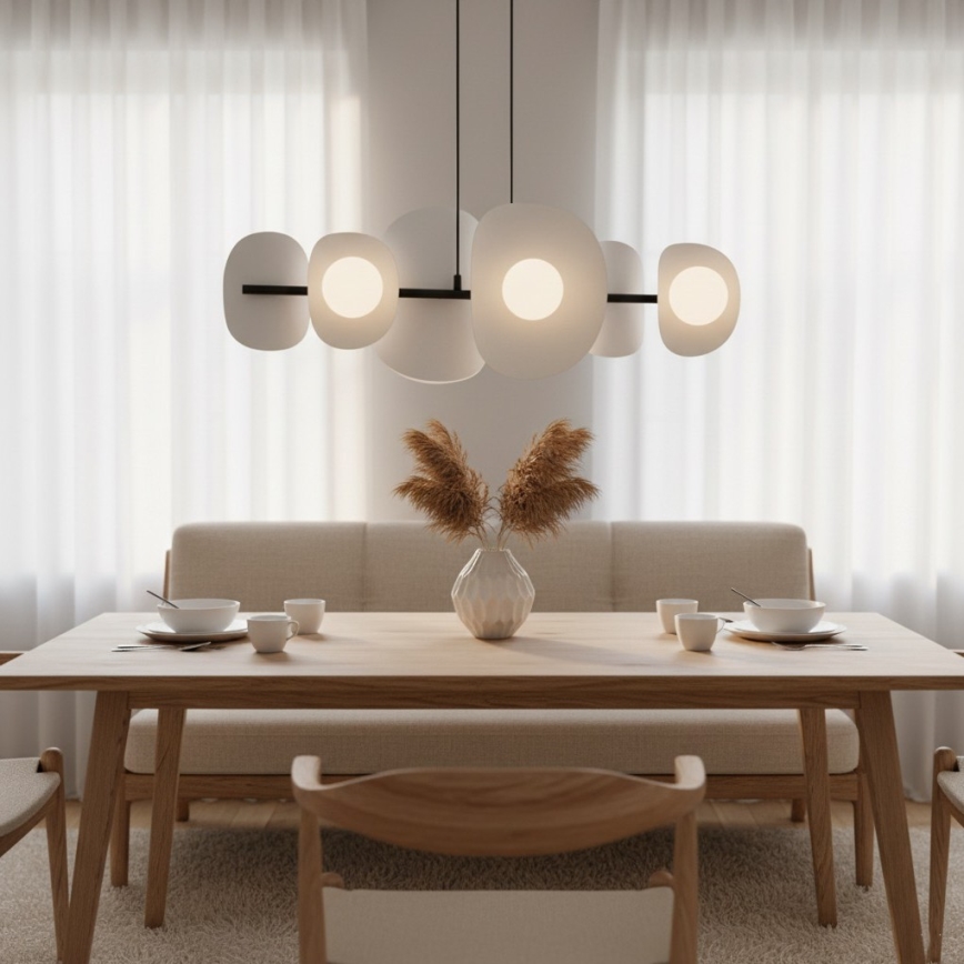 Люстра на тросі ELEMENTI 6xG9/8W/230V сіра