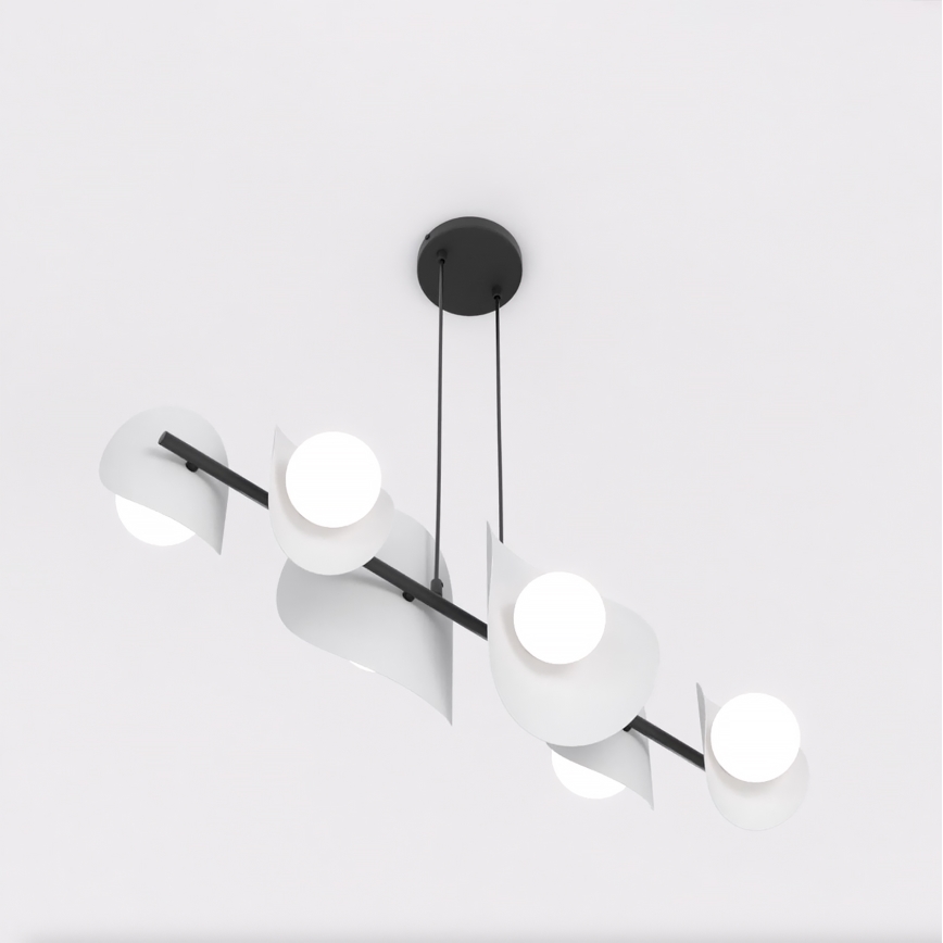 Люстра на тросі ELEMENTI 6xG9/8W/230V сіра