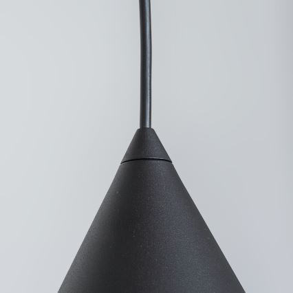 Люстра на тросі ETNA II 1xE27/15W/230V, діаметр 25 см, чорна