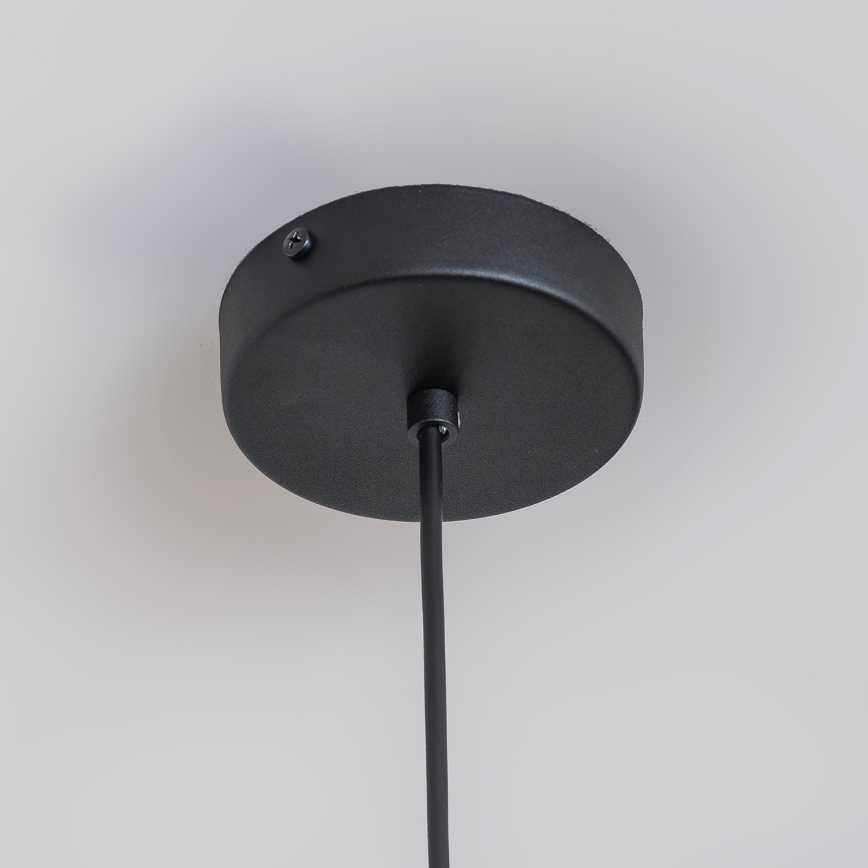 Люстра на тросі ETNA II 1xE27/15W/230V, діаметр 25 см, чорна