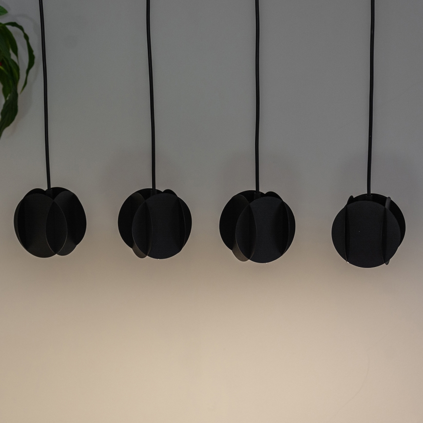 Люстра на тросі GAMBIT 4xGU10/10W/230V чорна