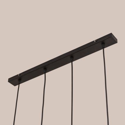 Люстра на тросі GAMBIT 4xGU10/10W/230V чорна