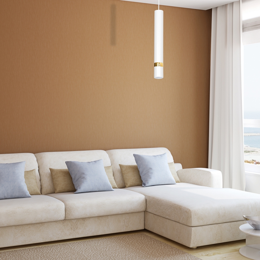 Люстра на тросі JOKER 1xGU10/25W/230V біла/золота