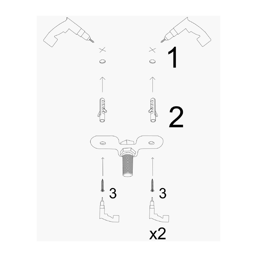 Люстра на тросі KEM 7xE27/40W/230V золота