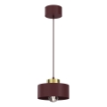 Люстра на тросі MARTI 1xE27/15W/230V бордова/золота