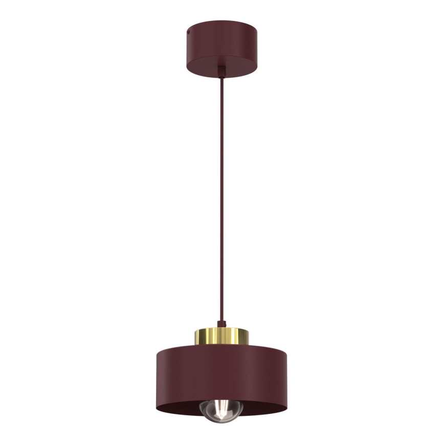 Люстра на тросі MARTI 1xE27/15W/230V бордова/золота