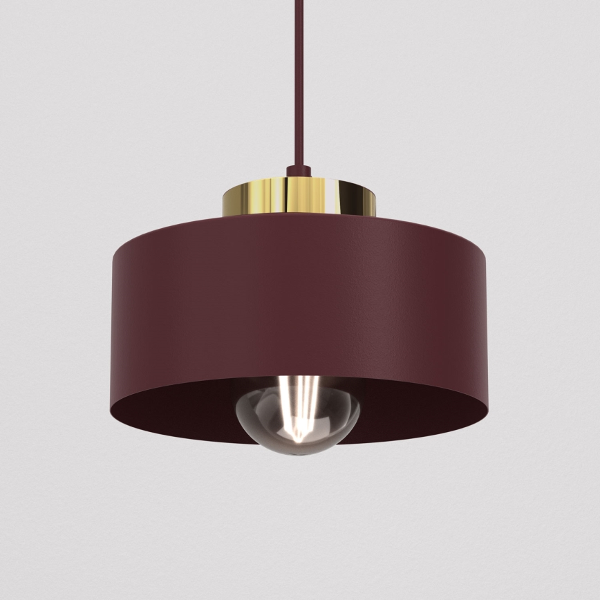 Люстра на тросі MARTI 1xE27/15W/230V бордова/золота