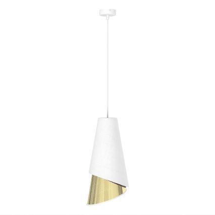 Люстра на тросі MODA 1xE27/15W/230V біла/золота