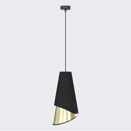 Люстра на тросі MODA 1xE27/15W/230V чорна/золота