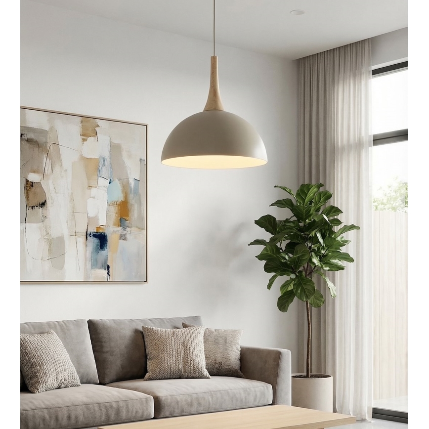 Люстра на тросі NAUTICA 1xGX53/12W/230V бежева