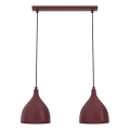 Люстра на тросі NOAK CLASSIC 2xE27/15W/230V, бордова