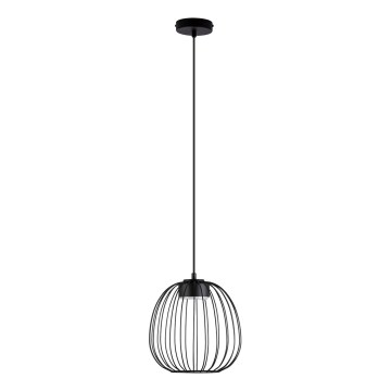 Люстра на тросі OVELLA 1xGX53/10W/230V діаметр 25 см чорна