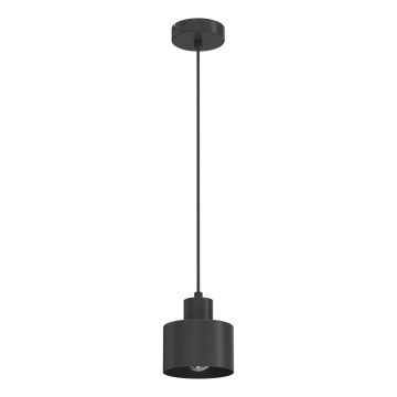 Люстра на тросі PARKLA 1xE27/15W/230V чорна