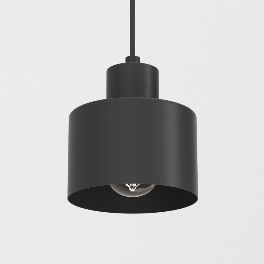 Люстра на тросі PARKLA 1xE27/15W/230V чорна