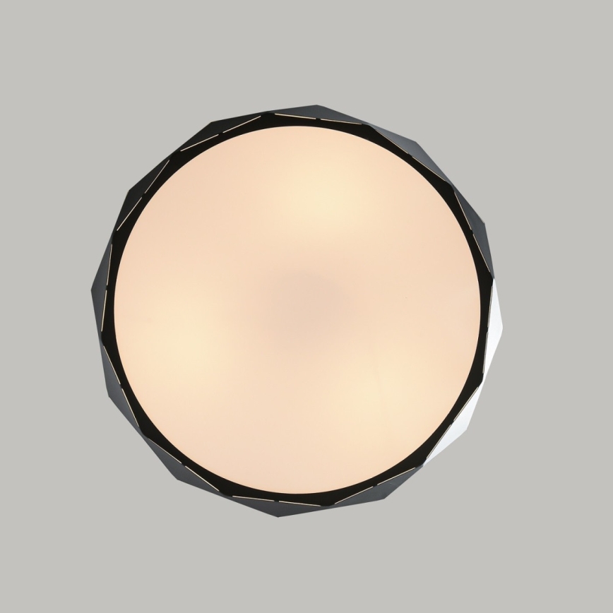 Люстра на тросі REUS, 3×E27, макс. 40 Вт, 230 В, діаметр 47 см, чорна