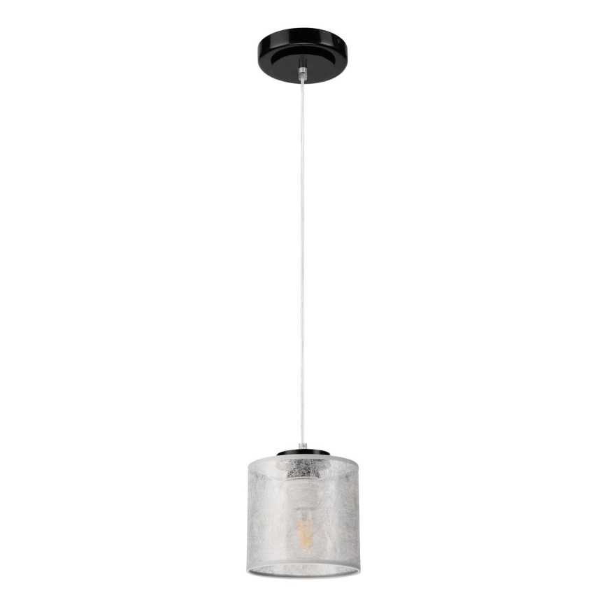 Люстра на тросі ROSA 1xE27/60W/230V чорна/сіра
