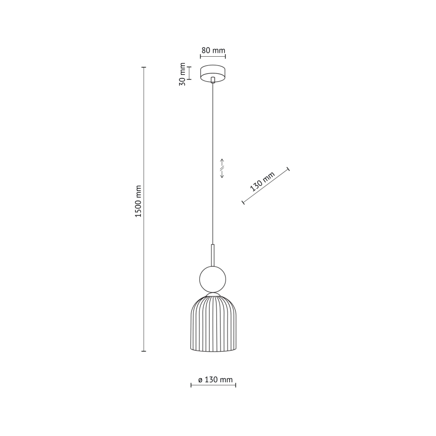 Люстра на тросі SOPHIA 1xE14/10W/230V чорний/зелений/димчасто-бежевий