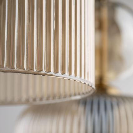 Люстра на тросі SOPHIA 3xE14/10W/230V чорна/димчаста бежева