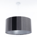 Люстра на тросі STRIPES 1xE27/60W/230V, діаметр 40 см, сіра