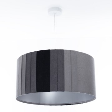 Люстра на тросі STRIPES 1xE27/60W/230V, діаметр 40 см, сіра