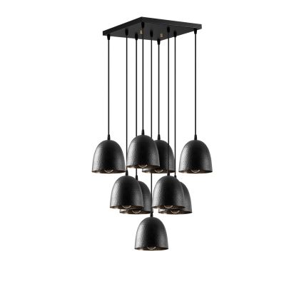 Люстра на тросі TATTOO 9xE27/40W/230V чорна