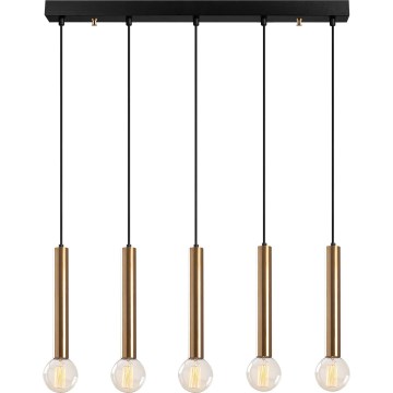Люстра на тросі TEMPO 5xE27/40W/230V золота